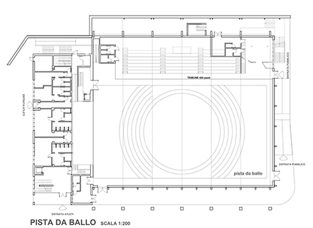 Progetto Struttura Sportiva Polivalente Coperta in Comune di Ceriale Savona.