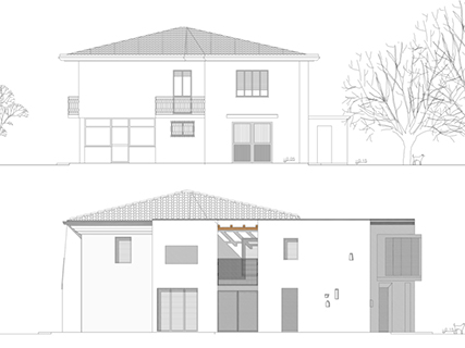 Progetto di ampliamento e ristrutturazione di un fabbricato residenziale anni 70’, con ricavo di due unità abitative.