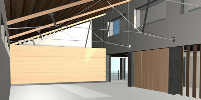 Progetto di un Centro Ricreativo e Culturale in un sito esistente.