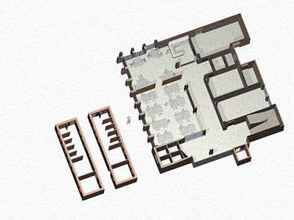 Progetto di un Centro Ricreativo e Culturale in un sito esistente.