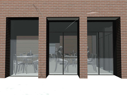 Progetto di un Centro Ricreativo e Culturale in un sito esistente.