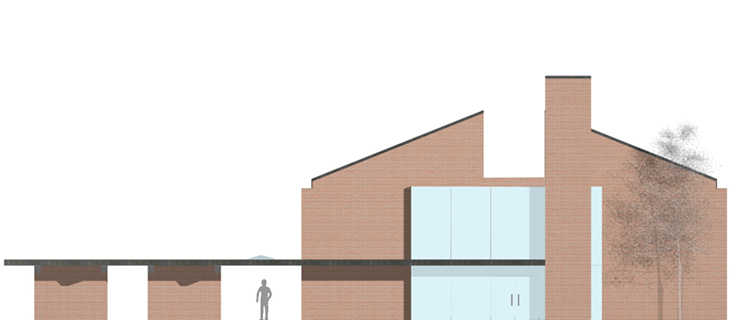 Progetto di un Centro Ricreativo e Culturale in un sito esistente.