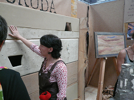 Progetto e realizzazione dello stand per la fiera 4 passi – Riprendiamoci la terra – espositore della terra 5^ edizione 2009 a Treviso (Tv).
