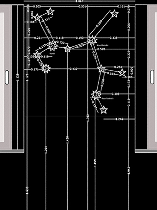 Progettazione e realizzazione di una parete con finitura in terra cruda con intrusioni e pattern superficiali in un’abitazione. Costellazione del Sagittario